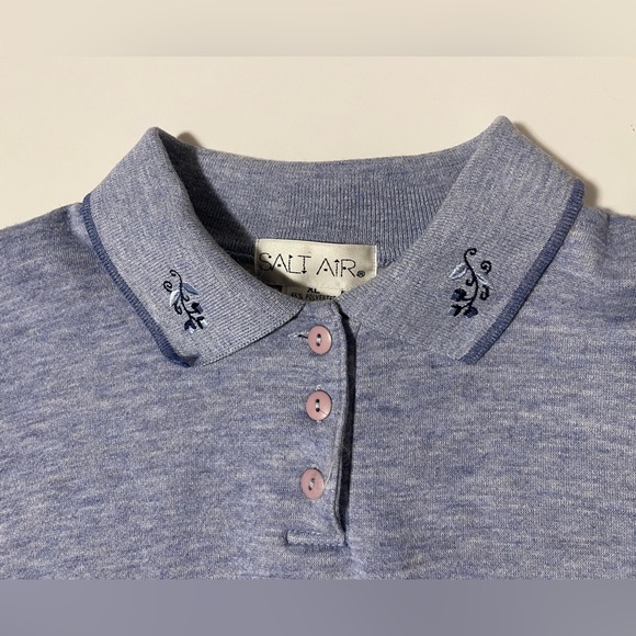 SALT AIR - Vintage 90’s Pullover Collared Sweatshirt - Size XL - Picture 2 of 14